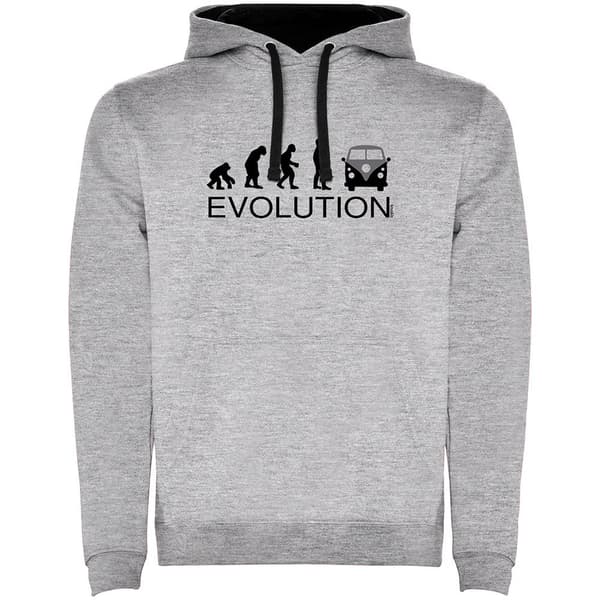 Kruskis Hættetrøje Evolution Surf California Van Two-colour Grå M Mand