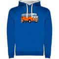 Miniatyrbillede 1 af 4: Kruskis Hættetrøje Hippie Van Skate Two-colour Blå 3XL Mand