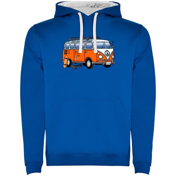 Kruskis Hættetrøje Hippie Van Skate Two-colour Blå 3XL Mand