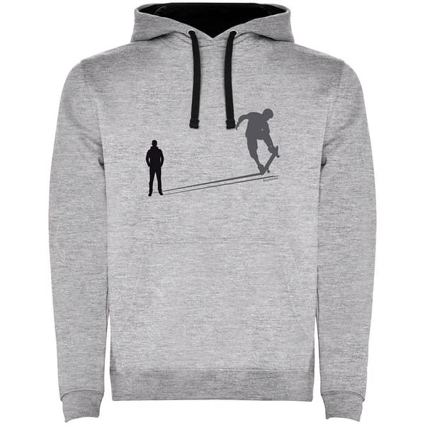 Kruskis Hættetrøje Shadow Skate Two-colour Grå M Mand