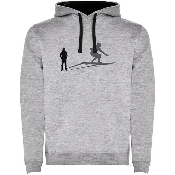 Kruskis Hættetrøje Shadow Surf Two-colour Grå 3XL Mand