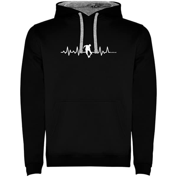 Kruskis Luvtröja Skateboard Heartbeat Two-colour Svart S Man