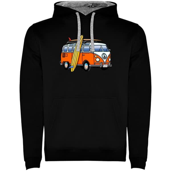 Kruskis Luvtröja Surf Hippie Van Surf Two-colour Svart 2XL Man
