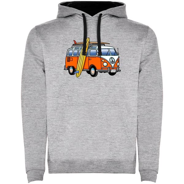 Kruskis Luvtröja Surf Hippie Van Surf Two-colour Grå L Man