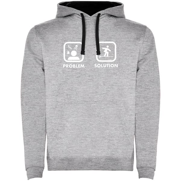 Kruskis Luvtröja Surf Problem Solution Surf Two-colour Grå L Man