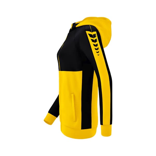 Erima Sweatshirt Med Fuld Lynlås Six Wings Training Gul 34 Kvinde