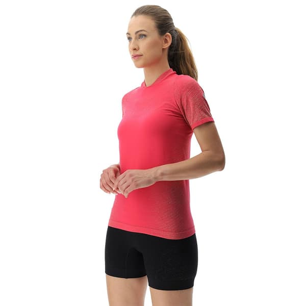 Uyn Kortärmad T-shirt Running Exceleration Rosa S Kvinna