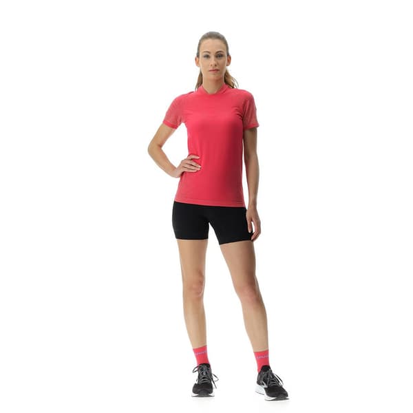 Uyn Kortärmad T-shirt Running Exceleration Rosa S Kvinna