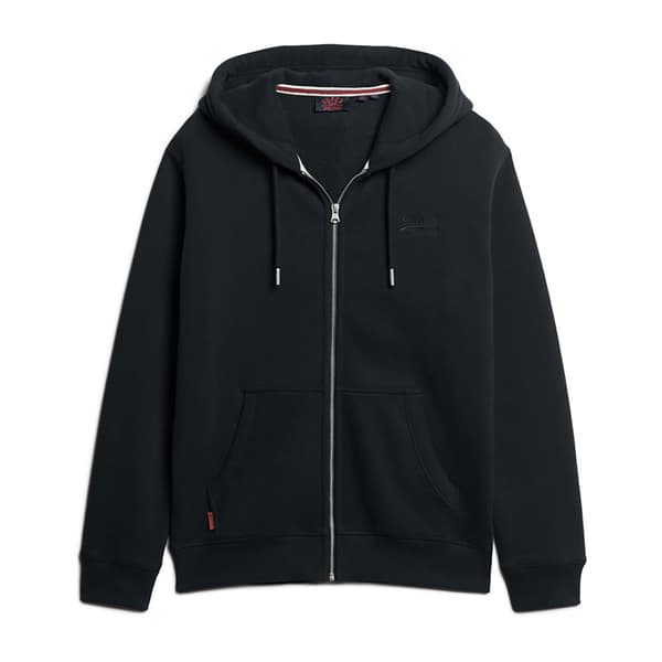 Superdry Sweatshirt Med Full Dragkedja Essential Logo Blå XL Man