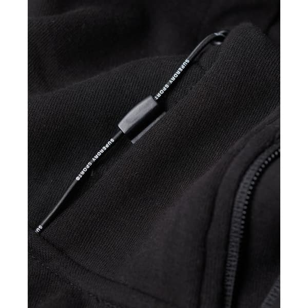 Superdry Sweatshirt Med Full Dragkedja Gymtech Svart L Man