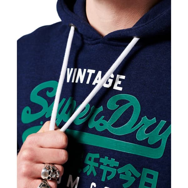 Superdry Luvtröja Vintage Logo Blå M Man