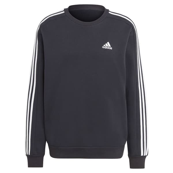 Adidas Stripes Sweatshirt Essentials Fleece 3 Svart L / Regular Man