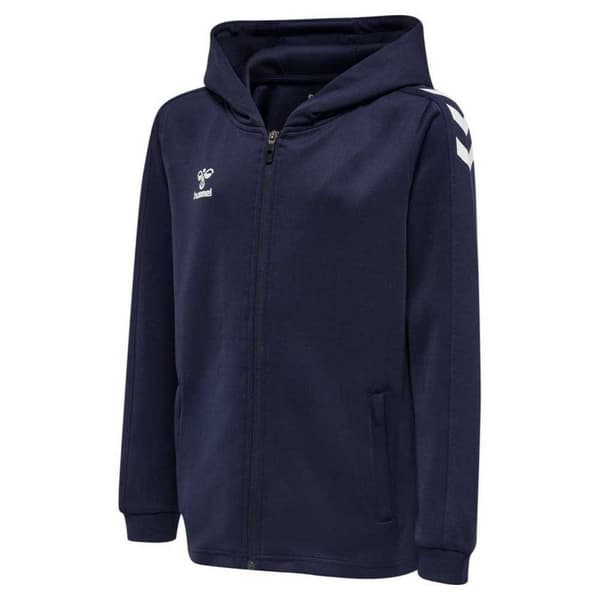 Hummel Sweatshirt Med Fuld Lynlås Core Xk Poly Blå 14 Years Dreng