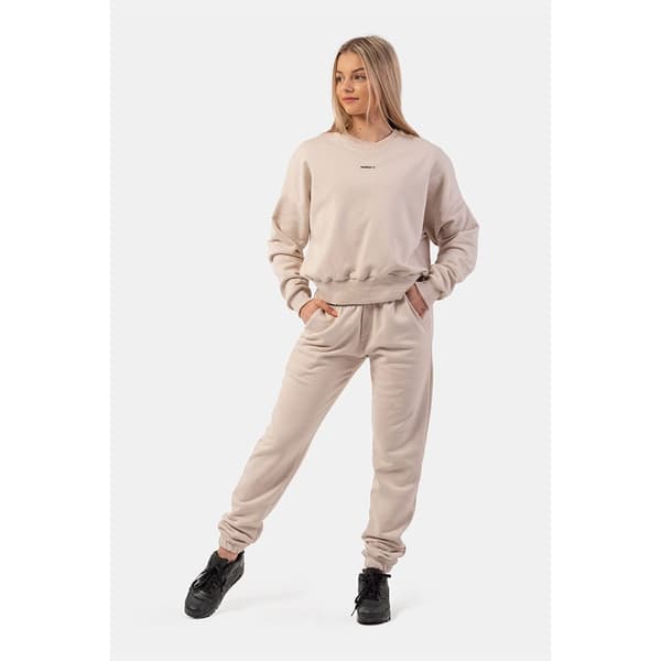 Nebbia Træningsdragt Bukser Iconic Mid-waist 408 Beige L Kvinde