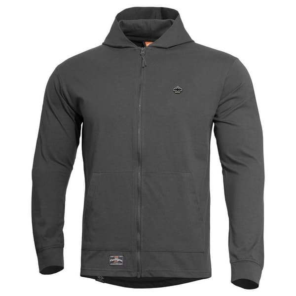 Pentagon Sweatshirt Med Fuld Lynlås Agis Ring Spun Grå S