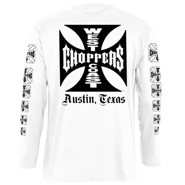 West Coast Choppers Sweatshirt Og Cross Hvid XL Mand