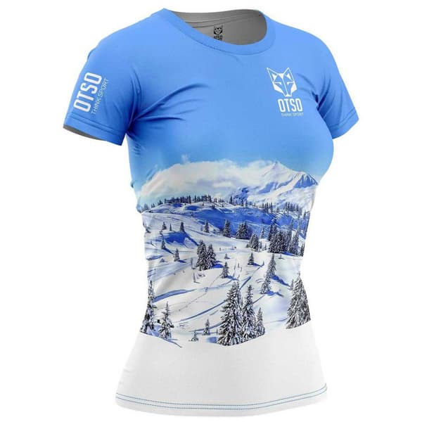 Otso Kortärmad T-shirt T-shirt Vit,Blå L Kvinna