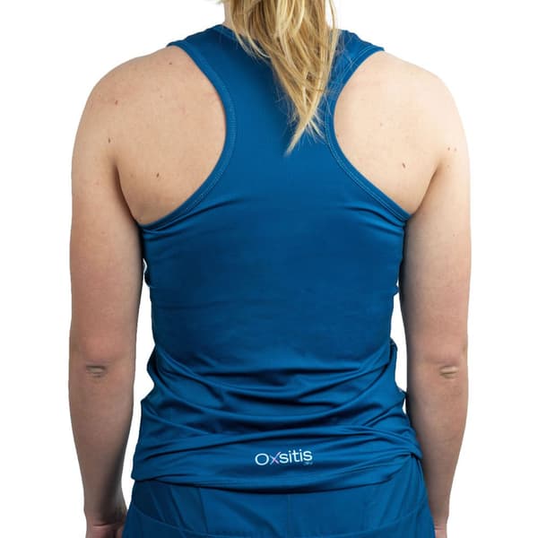 Oxsitis Ärmlös T-shirt Technique 140.6 Blå XS Kvinna