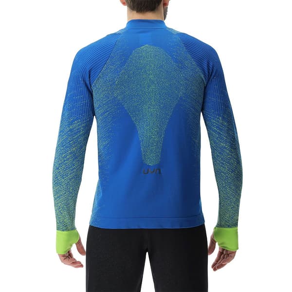 Uyn Långärmad T-shirt Running Exceleration Zip Up Blå S Man