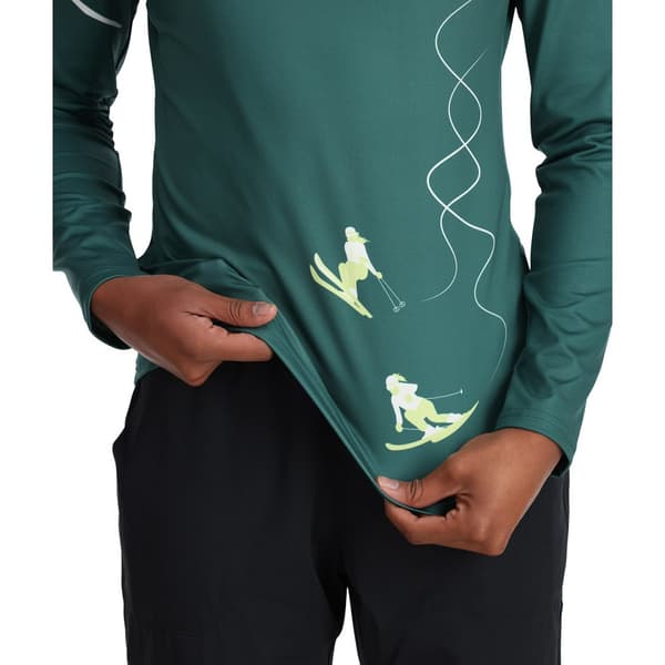 Spyder Halv Lynlå Sweatshirt Figure 8 Grøn XL Kvinde