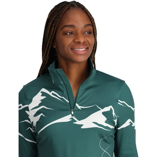 Spyder Halv Lynlå Sweatshirt Figure 8 Grøn XL Kvinde