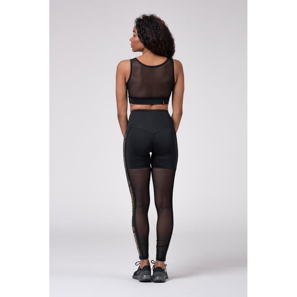 Nebbia Tajt Intense Gold Mesh Svart XS Kvinna