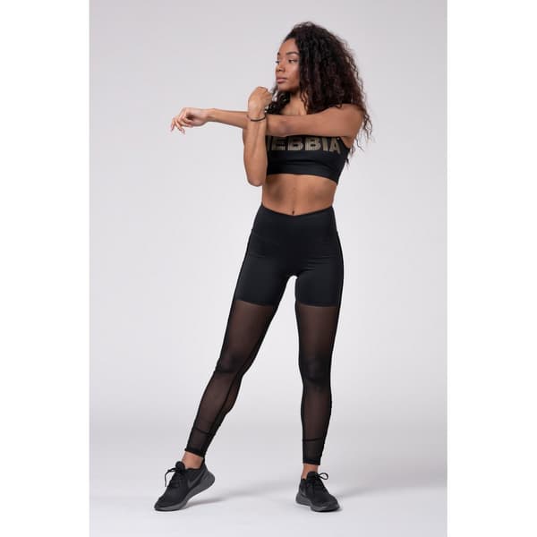 Nebbia Tajt Intense Gold Mesh Svart XS Kvinna