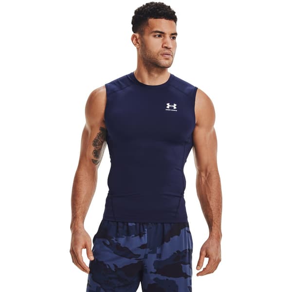 Under Armour Ærmeløs Jersey Heatgear Blå M / Short Mand