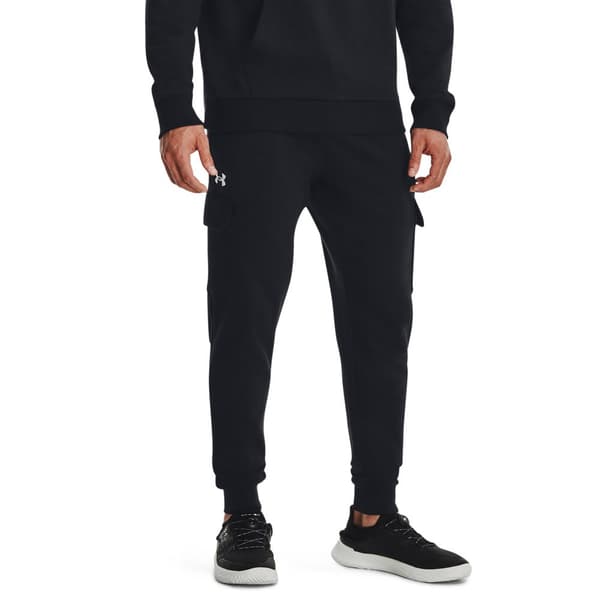Under Armour Cargo Joggere Rival Fleece Sort S / Regular Mand
