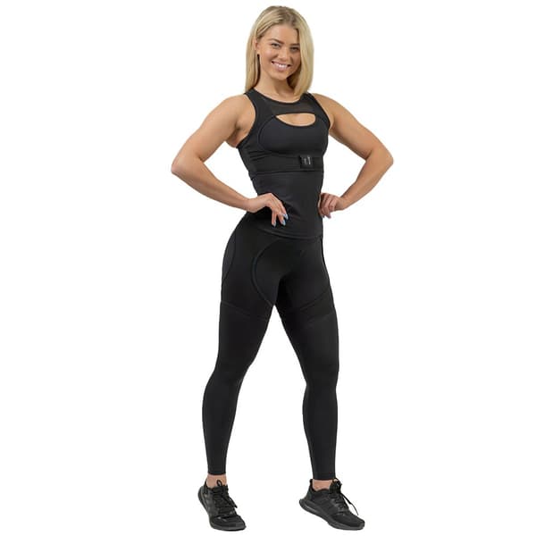 Nebbia Leggings Hög Midja Intense Mesh Svart M Kvinna