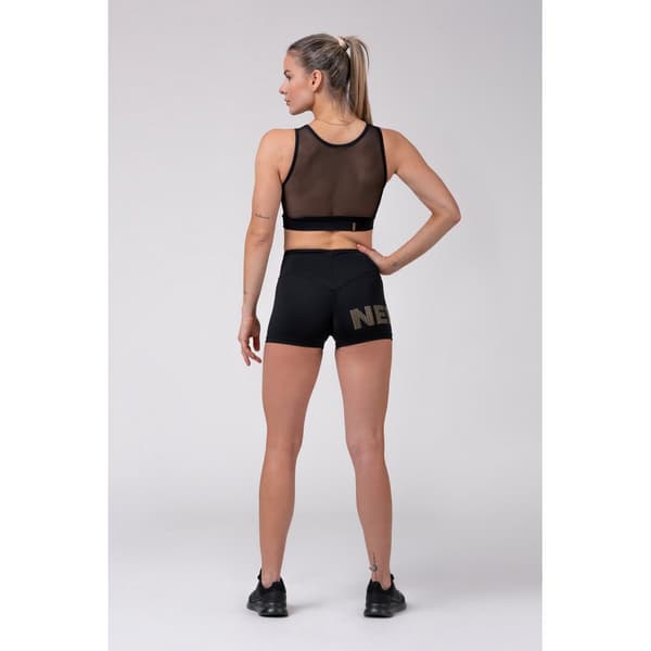 Nebbia Kort Stram Intense Gold Print Sort XS Kvinde