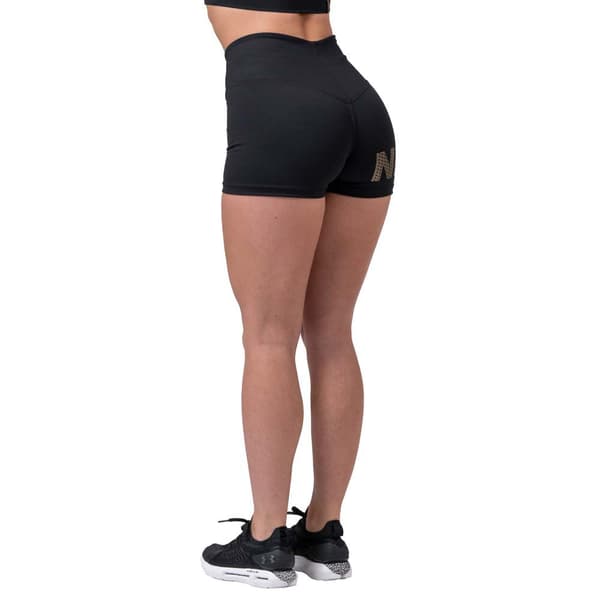 Nebbia Kort Stram Intense Gold Print Sort XS Kvinde