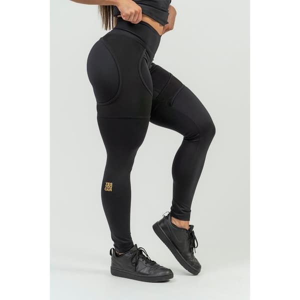 Nebbia Leggings Hög Midja Intense Mesh Gold Svart M Kvinna