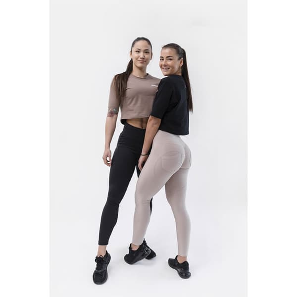 Nebbia Leggingsit High Waist & Lifting Effect Bubble Butt 587 Beige M Nainen