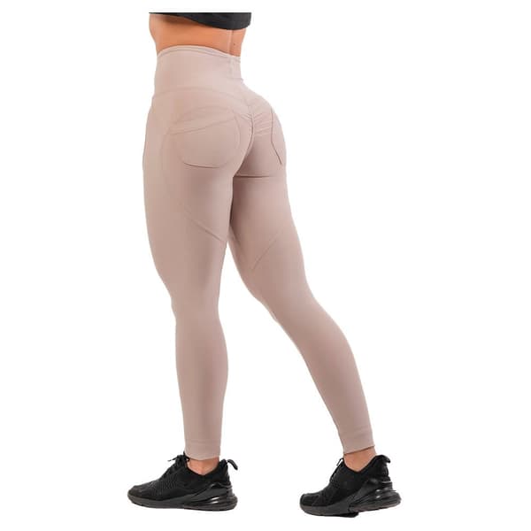 Nebbia Leggingsit High Waist & Lifting Effect Bubble Butt 587 Beige M Nainen