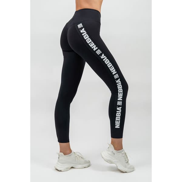 Nebbia Leggingsit Korkea Vyötärö Side Stripe Iconic Musta M Nainen
