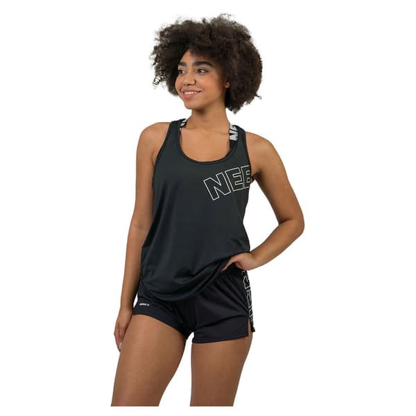 Nebbia Hihaton T-paita Fit Activewear “racer Back” 441 Musta S Nainen