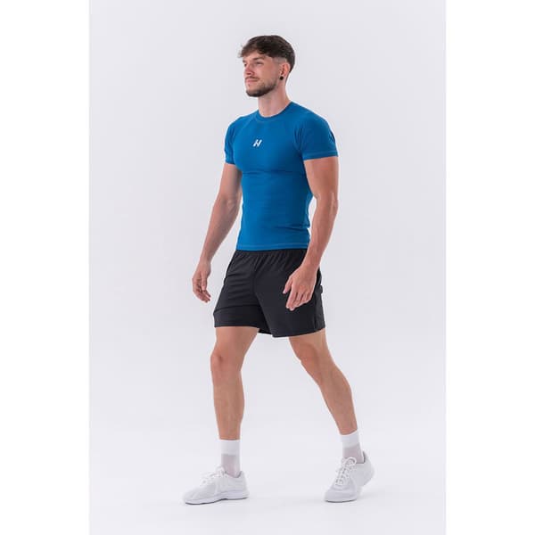 Nebbia Kortärmad T-shirt Functional Slim-fit 324 Blå L Man