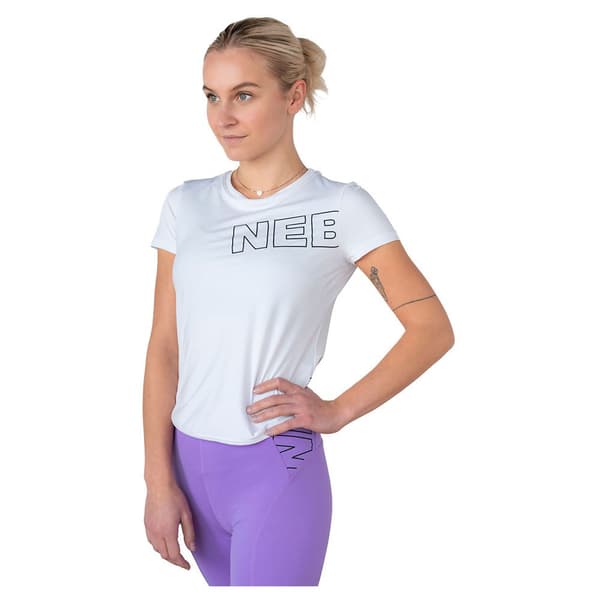 Nebbia Lyhythihainen T-paita Fit Activewear Functional 440 Valkoinen S Nainen