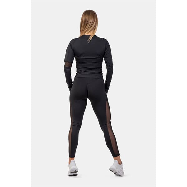 Nebbia Pitkähihainen T-paita Smart Pocket Sporty 418 Musta L Nainen