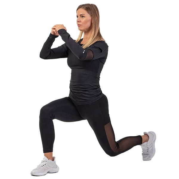 Nebbia Pitkähihainen T-paita Smart Pocket Sporty 418 Musta L Nainen