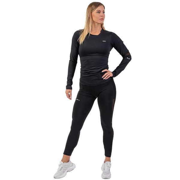 Nebbia Pitkähihainen T-paita Smart Pocket Sporty 418 Musta L Nainen