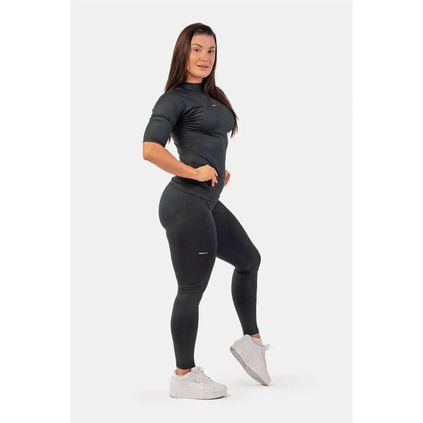 Nebbia Leggings Med Høj Talje Python Snakeskin 407 Sort XS Kvinde