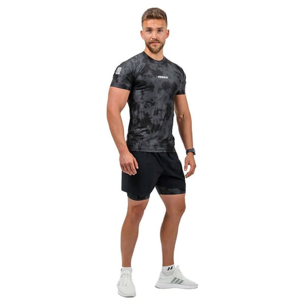 Nebbia Kortærmet T-shirt Camouflage Compression Maximum 338 Sort M Mand