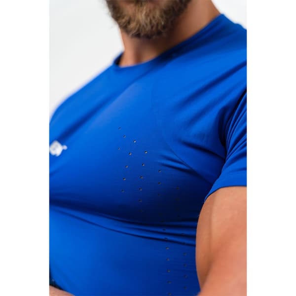 Nebbia Kortærmet T-shirt Workout Compression Performance 339 Blå L Mand