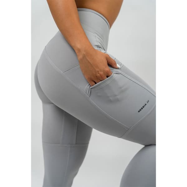 Nebbia Leggings Hög Midja Leg Day Goals Grå S Kvinna