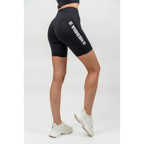 Nebbia Kort Strumpbyxor High Waisted Iconic Svart S Kvinna