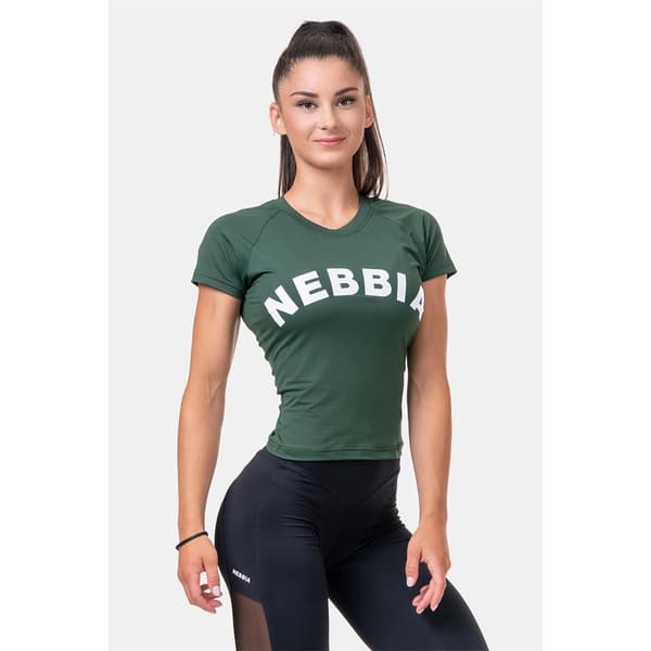 Nebbia Kortärmad T-shirt Classic Hero 576 Grönt M Kvinna