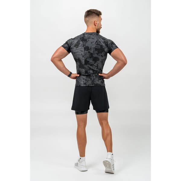 Nebbia Kortærmet T-shirt Camouflage Kompression Function 340 Sort 2XL Mand
