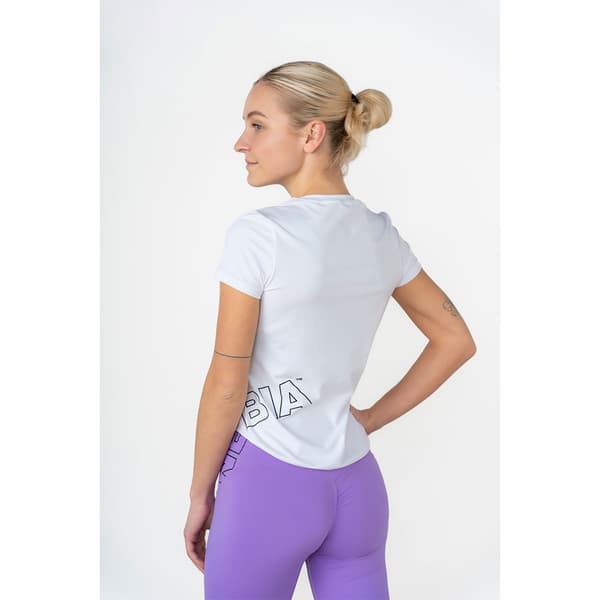 Nebbia Kortärmad T-shirt Fit Activewear Functional 440 Vit XS Kvinna